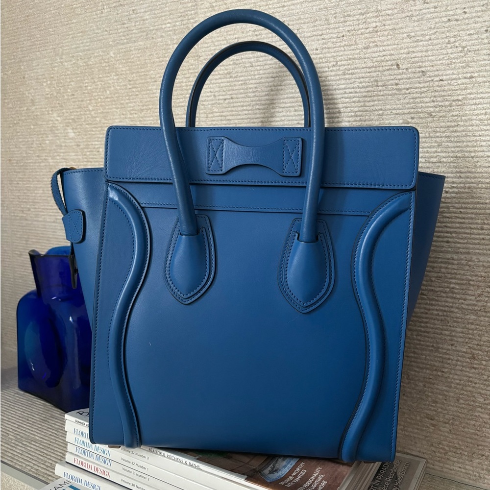 Celine Electric Blue Purse - Picture 2 of 5